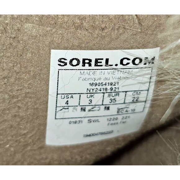 Sorel Kids Youth Cream Tan Orange Tofino II Waterproof Winter Snow Boots Sz 4 - Picture 8 of 16